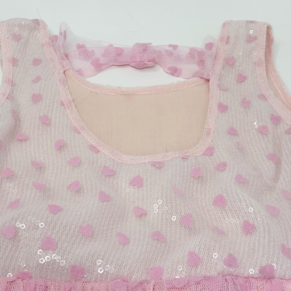 Le Pink*Sequined Pink Party Dress 6*$130 EUC - Picture 7 of 8